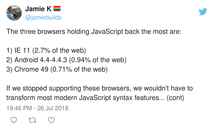 The three browsers holding JavaScript back the most are...